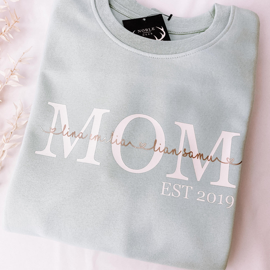 Sweater MOM / DAD EST (personalisiert)
