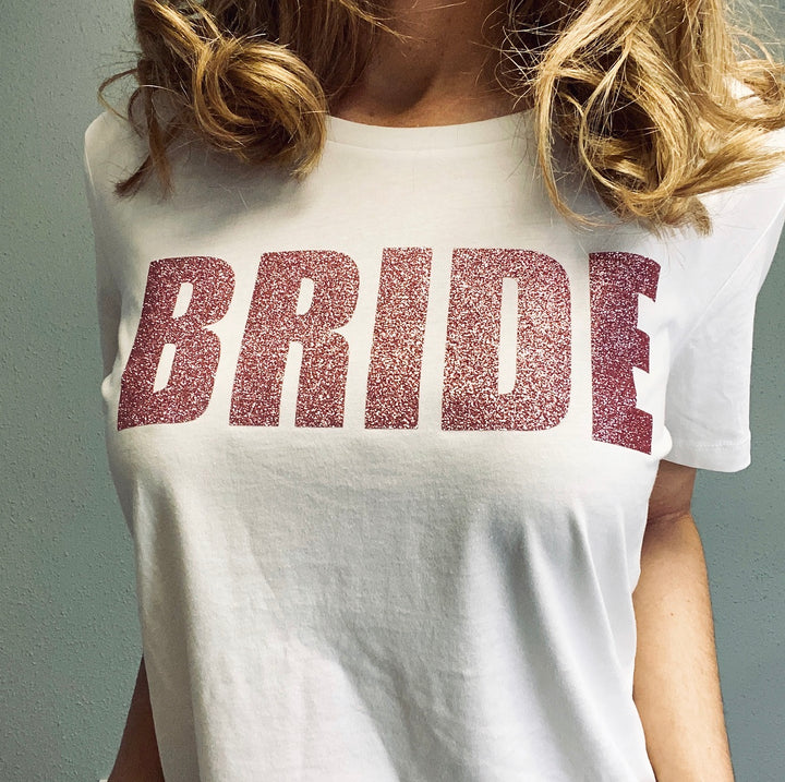 Damen T-Shirt regulär BRIDE GLITZER
