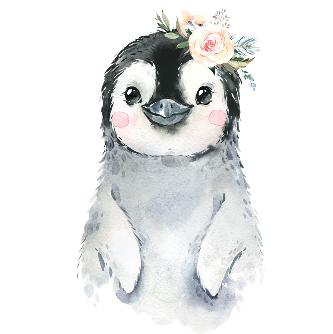 flauschiges Kissen PINGUIN + WUNSCHNAME (personalisiert)