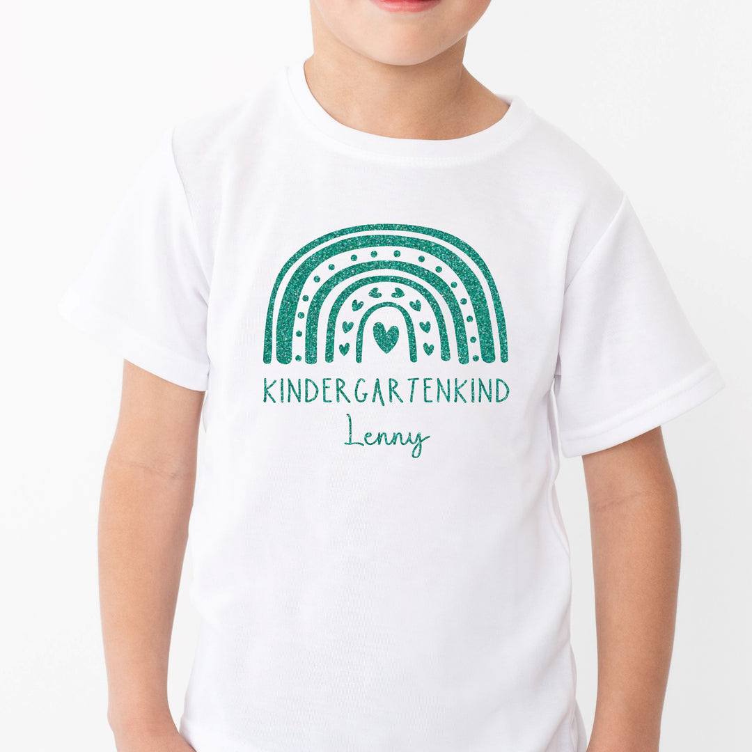 Kinder T-Shirt RAINBOW + KINDERGARTENKIND (personalisiert)