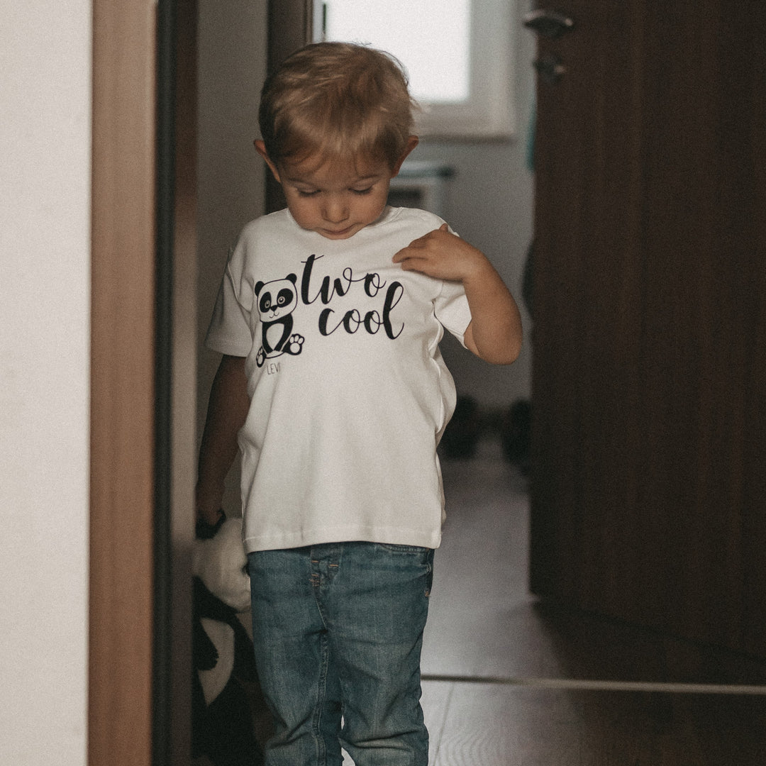 Kinder T-Shirt TWO COOL + WUNSCHNAME (personalisiert)