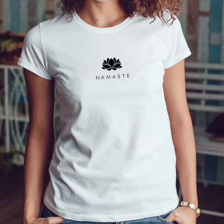 Damen T-Shirt regulär NAMASTE (individuell)