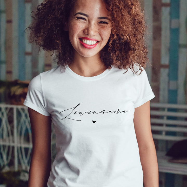 Damen T-Shirt regulär WUNSCHNAME "Kalligrafie" (personalisiert)